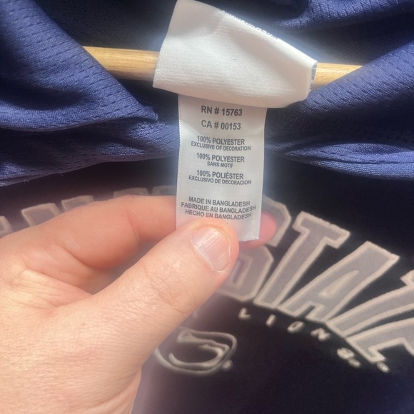 Penn State Nittany Lions Champion Embroidered Hoodie Mens M sweatshirt Navy 1921 - Picture 4 of 8